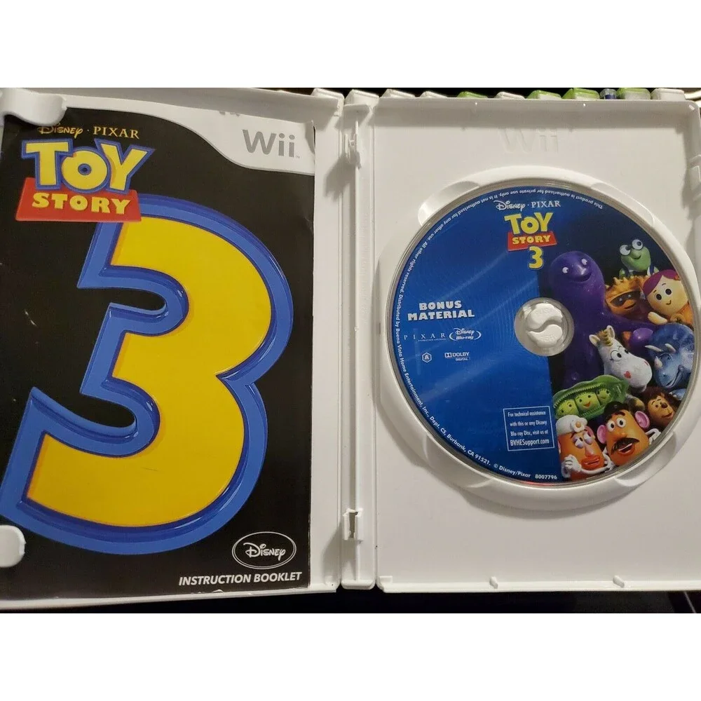 WII GAME DISNEY TOY STORY 3 CASE AND MANUAL